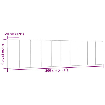 Kopfteil-Kissen "Hanko" Creme 200 cm Stoff