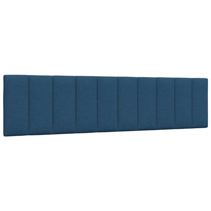 Kopfteil-Kissen "Hanko" Blau 200 cm Stoff