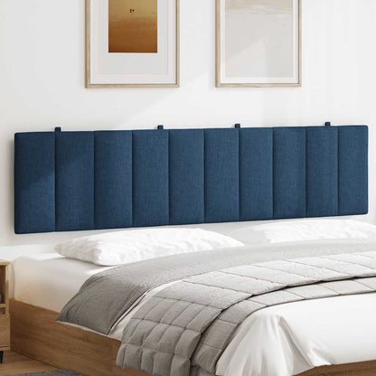 Kopfteil-Kissen "Hanko" Blau 200 cm Stoff