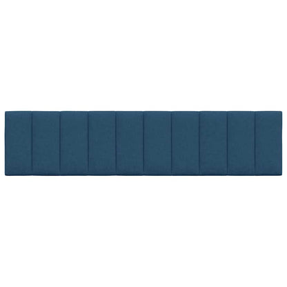 Kopfteil-Kissen "Hanko" Blau 200 cm Stoff