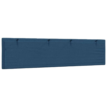 Kopfteil-Kissen "Hanko" Blau 200 cm Stoff