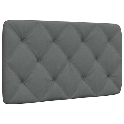 Kopfteil-Kissen Dunkelgrau 80 cm Stoff