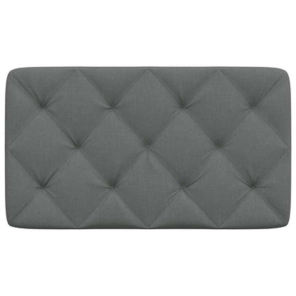 Kopfteil-Kissen Dunkelgrau 80 cm Stoff