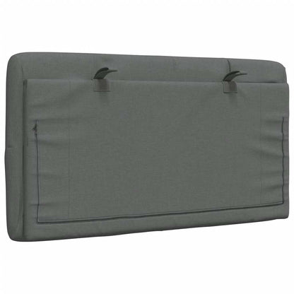 Kopfteil-Kissen Dunkelgrau 80 cm Stoff