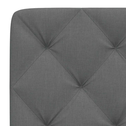 Kopfteil-Kissen Dunkelgrau 80 cm Stoff