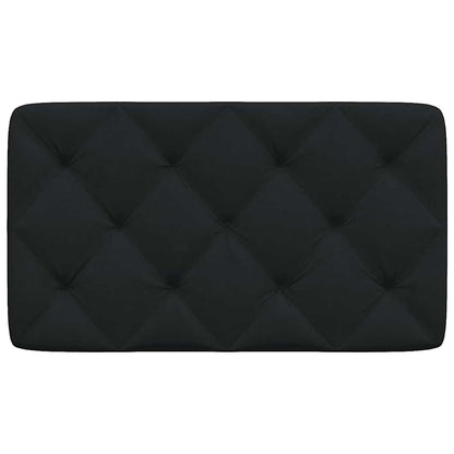 Kopfteil-Kissen Schwarz 80 cm Stoff