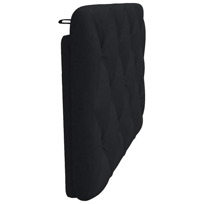Kopfteil-Kissen Schwarz 80 cm Stoff