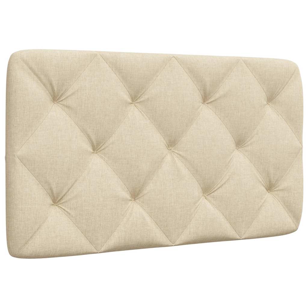 Kopfteil-Kissen Creme 80 cm Stoff