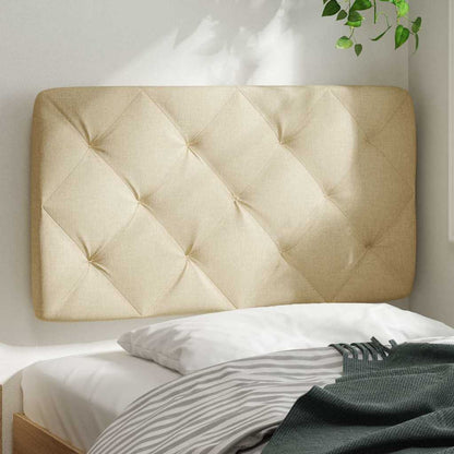Kopfteil-Kissen Creme 80 cm Stoff