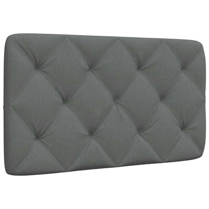 Kopfteil-Kissen Dunkelgrau 90 cm Stoff
