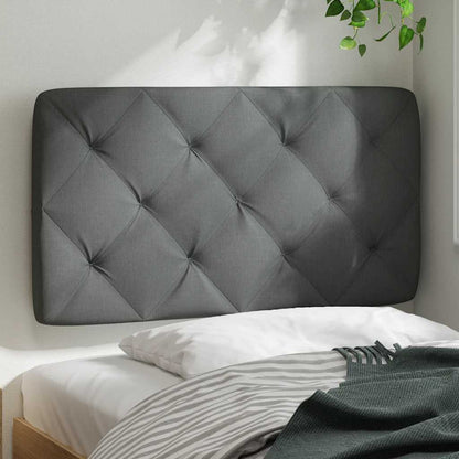 Kopfteil-Kissen Dunkelgrau 90 cm Stoff
