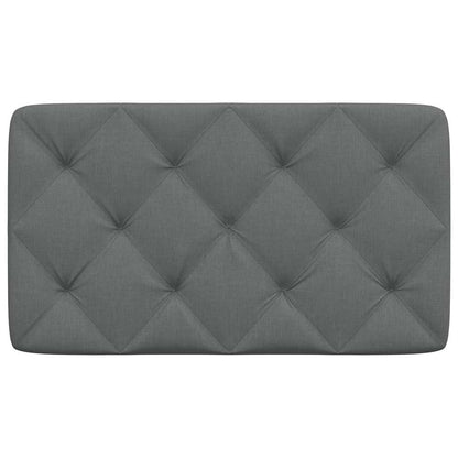 Kopfteil-Kissen Dunkelgrau 90 cm Stoff