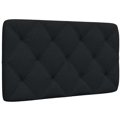 Kopfteil-Kissen Schwarz 90 cm Stoff