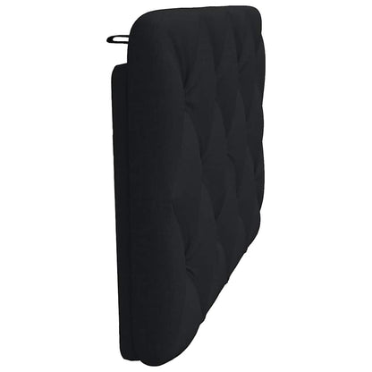 Kopfteil-Kissen Schwarz 90 cm Stoff