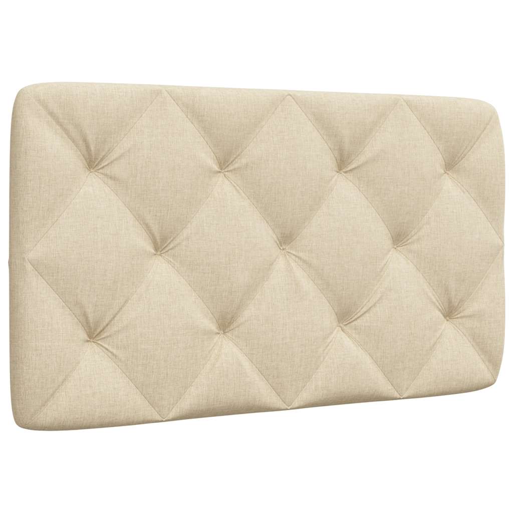 Kopfteil-Kissen Creme 90 cm Stoff