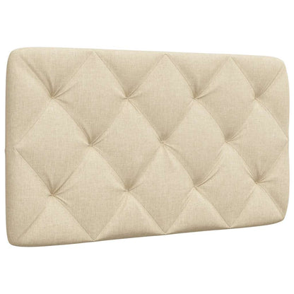 Kopfteil-Kissen Creme 90 cm Stoff