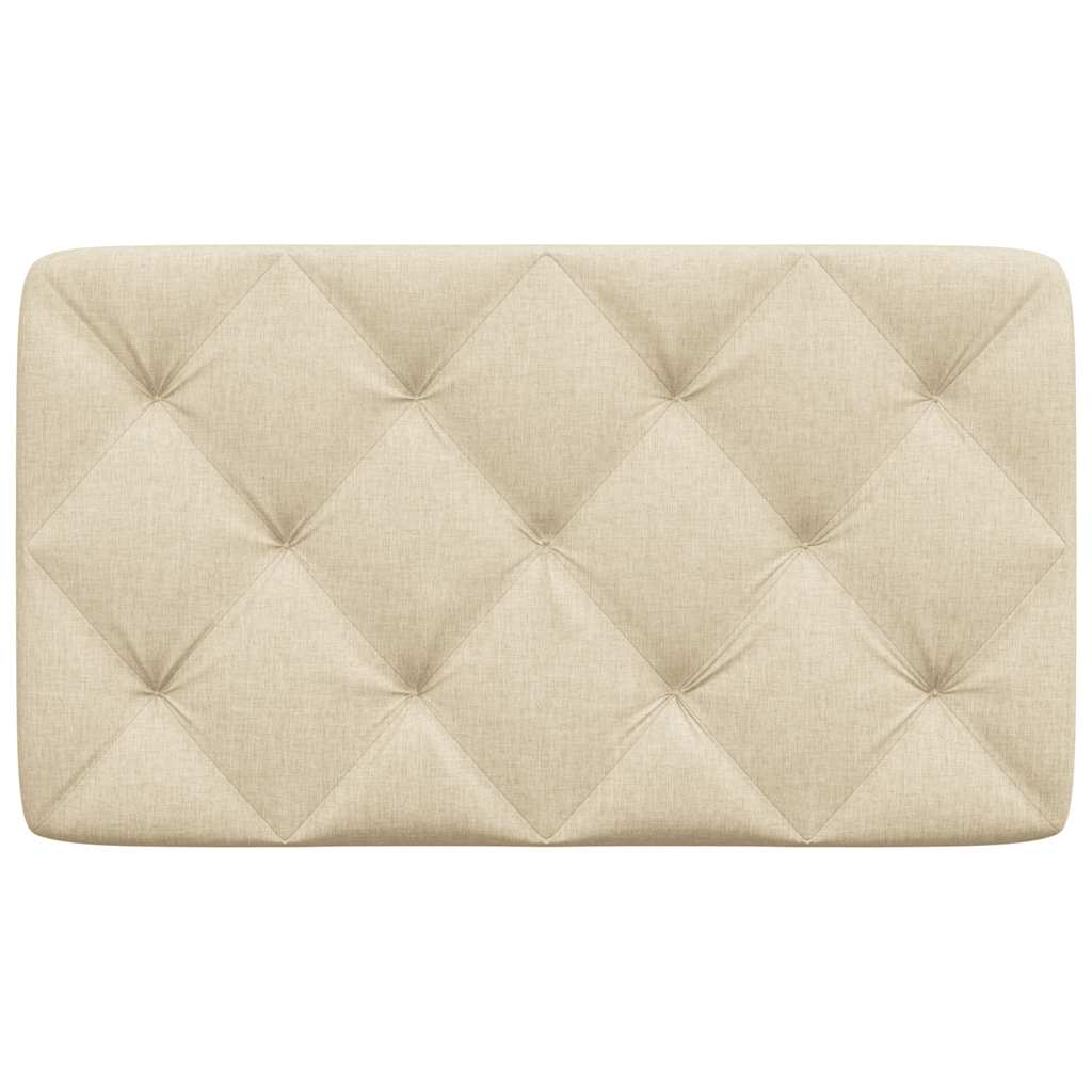 Kopfteil-Kissen Creme 90 cm Stoff