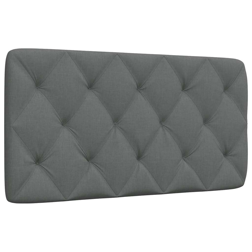 Kopfteil-Kissen Dunkelgrau 100 cm Stoff