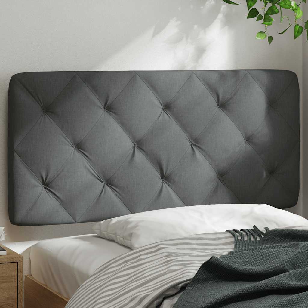 Kopfteil-Kissen Dunkelgrau 100 cm Stoff