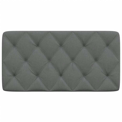 Kopfteil-Kissen Dunkelgrau 100 cm Stoff