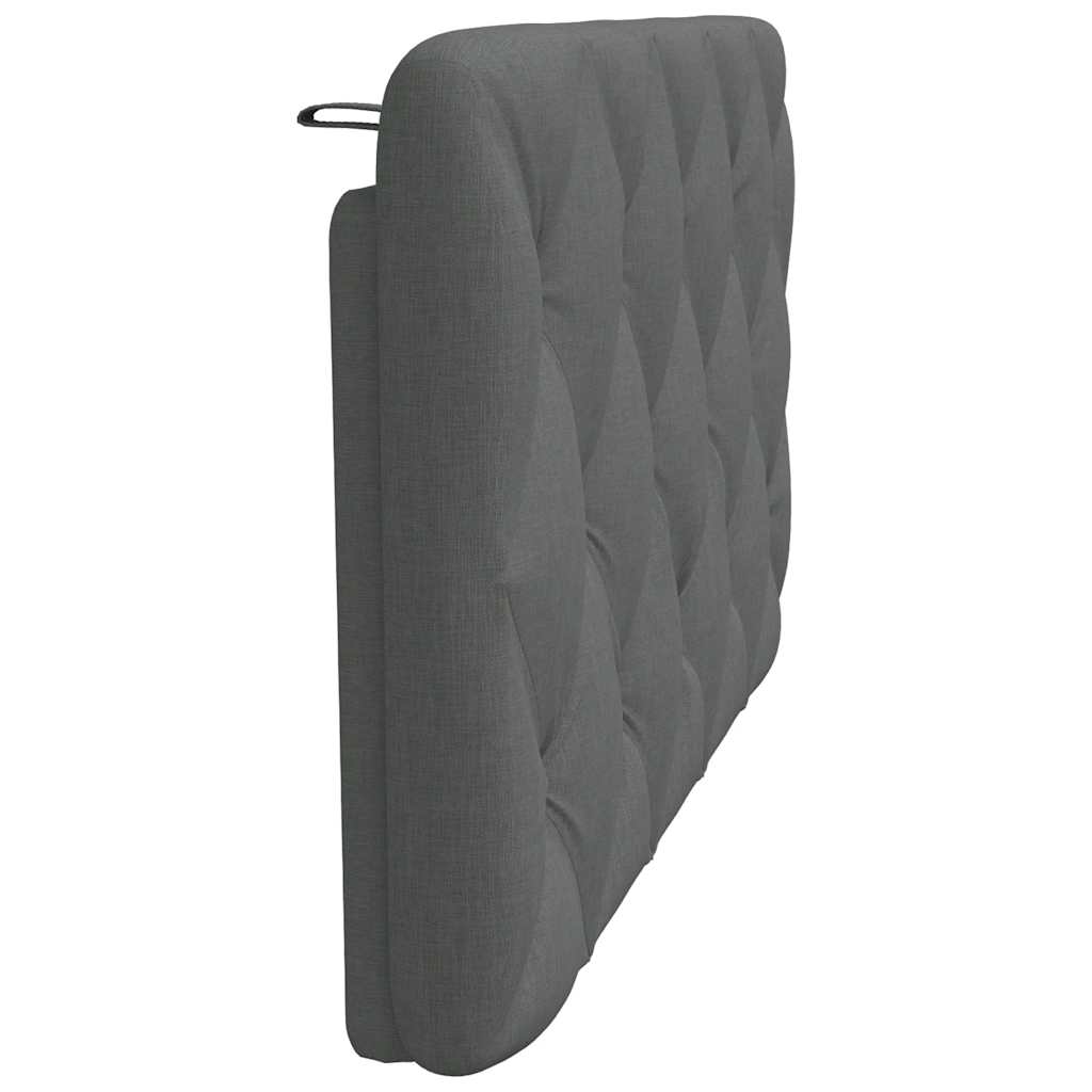 Kopfteil-Kissen Dunkelgrau 100 cm Stoff