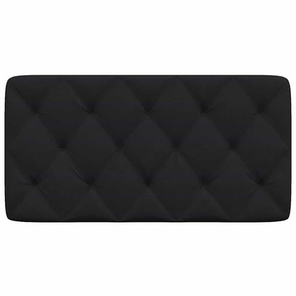 Kopfteil-Kissen Schwarz 100 cm Stoff