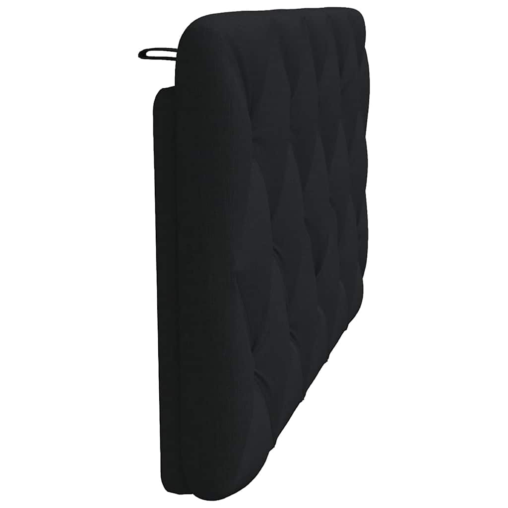 Kopfteil-Kissen Schwarz 100 cm Stoff