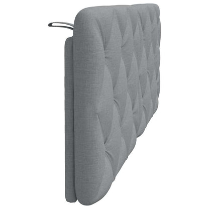 Kopfteil-Kissen Hellgrau 120 cm Stoff