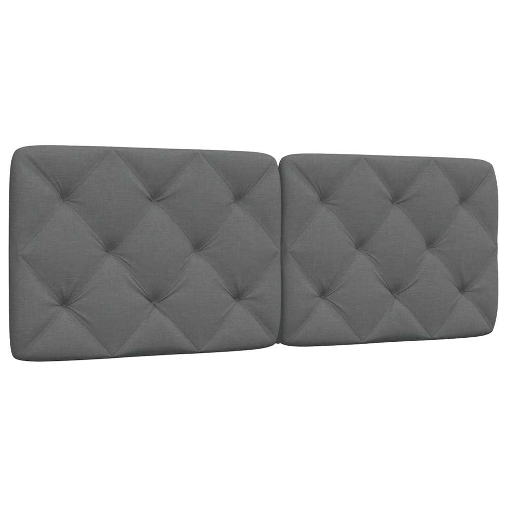 Kopfteil-Kissen Dunkelgrau 120 cm Stoff