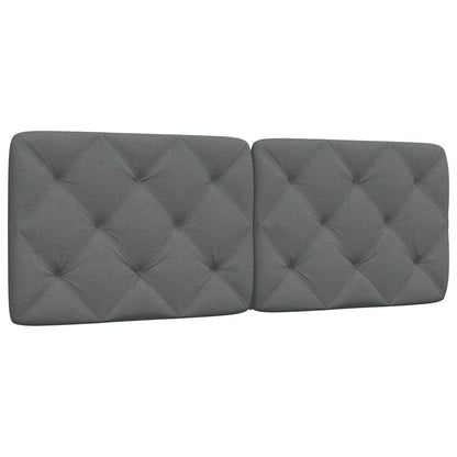 Kopfteil-Kissen Dunkelgrau 120 cm Stoff