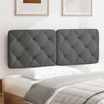 Kopfteil-Kissen Dunkelgrau 120 cm Stoff
