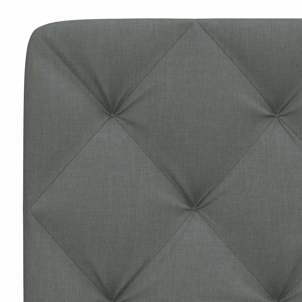 Kopfteil-Kissen Dunkelgrau 120 cm Stoff