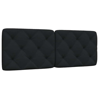 Kopfteil-Kissen Schwarz 120 cm Stoff