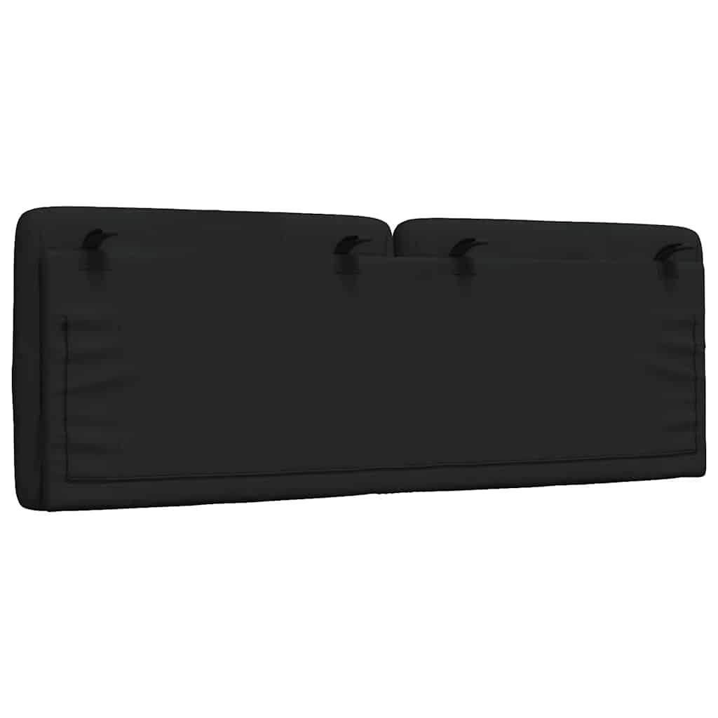 Kopfteil-Kissen Schwarz 120 cm Stoff
