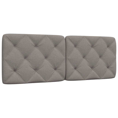 Kopfteil-Kissen Taupe 120 cm Stoff