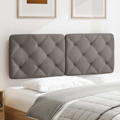 Kopfteil-Kissen Taupe 120 cm Stoff