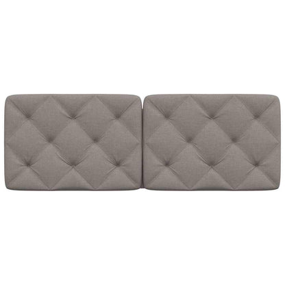 Kopfteil-Kissen Taupe 120 cm Stoff