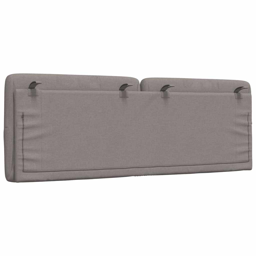 Kopfteil-Kissen Taupe 120 cm Stoff