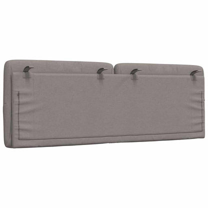 Kopfteil-Kissen Taupe 120 cm Stoff