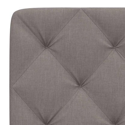Kopfteil-Kissen Taupe 120 cm Stoff
