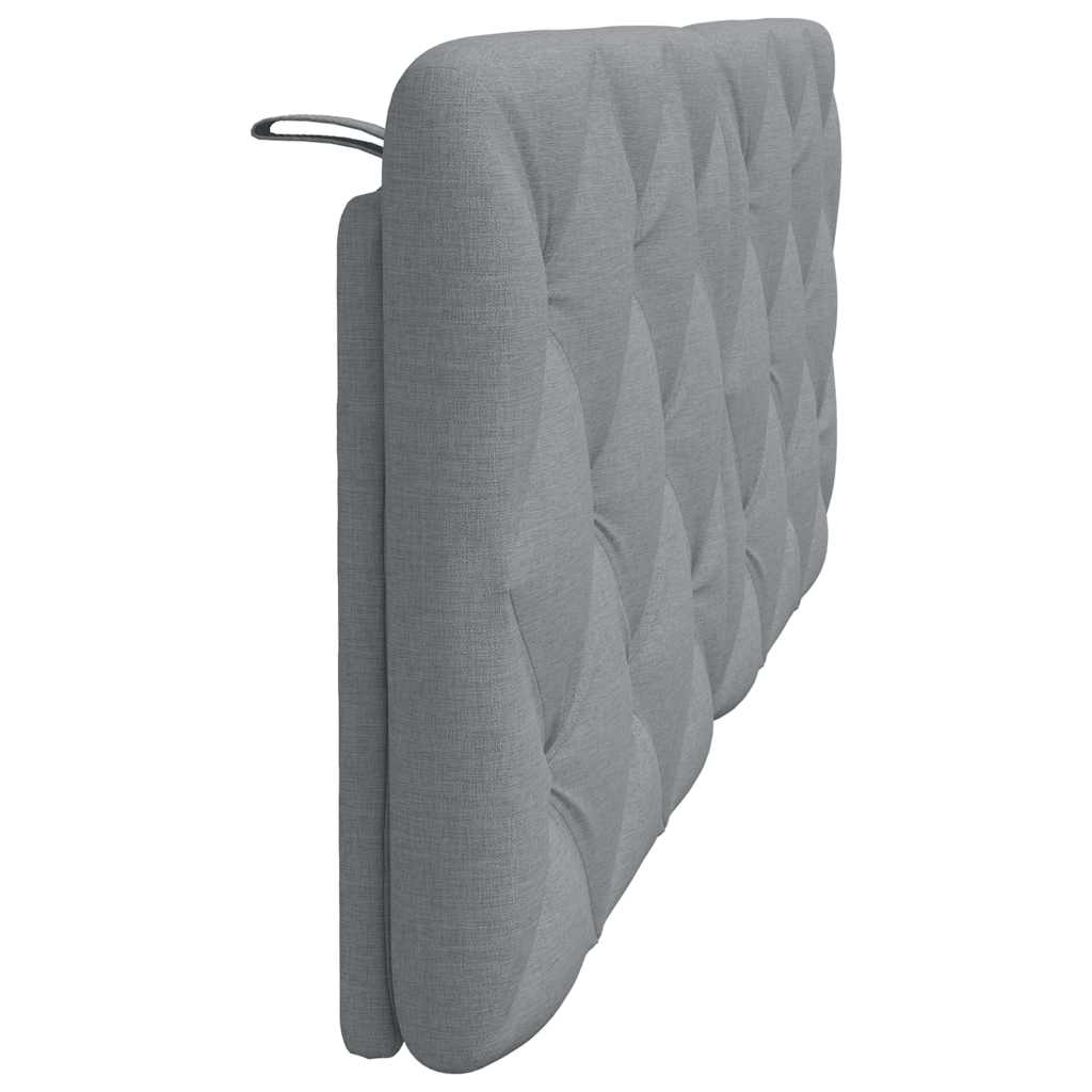 Kopfteil-Kissen Hellgrau 140 cm Stoff