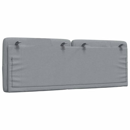 Kopfteil-Kissen Hellgrau 140 cm Stoff