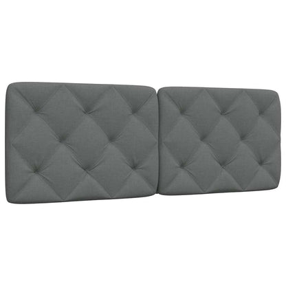 Kopfteil-Kissen Dunkelgrau 140 cm Stoff