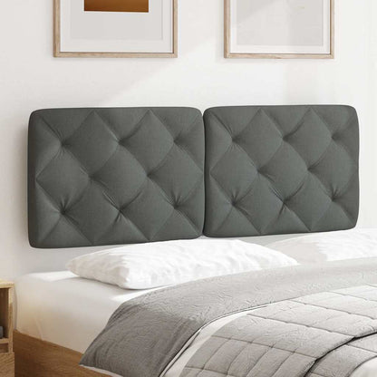 Kopfteil-Kissen Dunkelgrau 140 cm Stoff