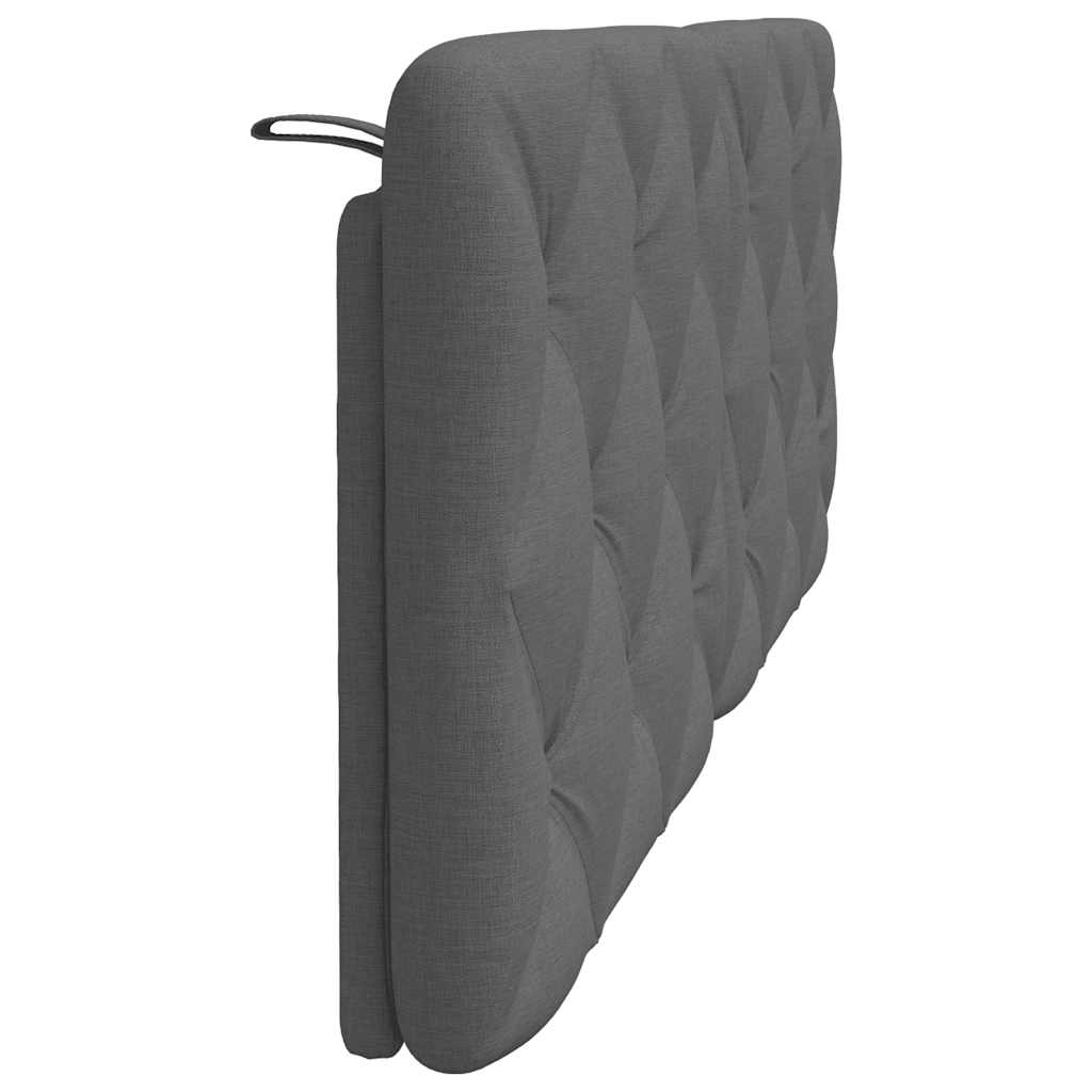 Kopfteil-Kissen Dunkelgrau 140 cm Stoff