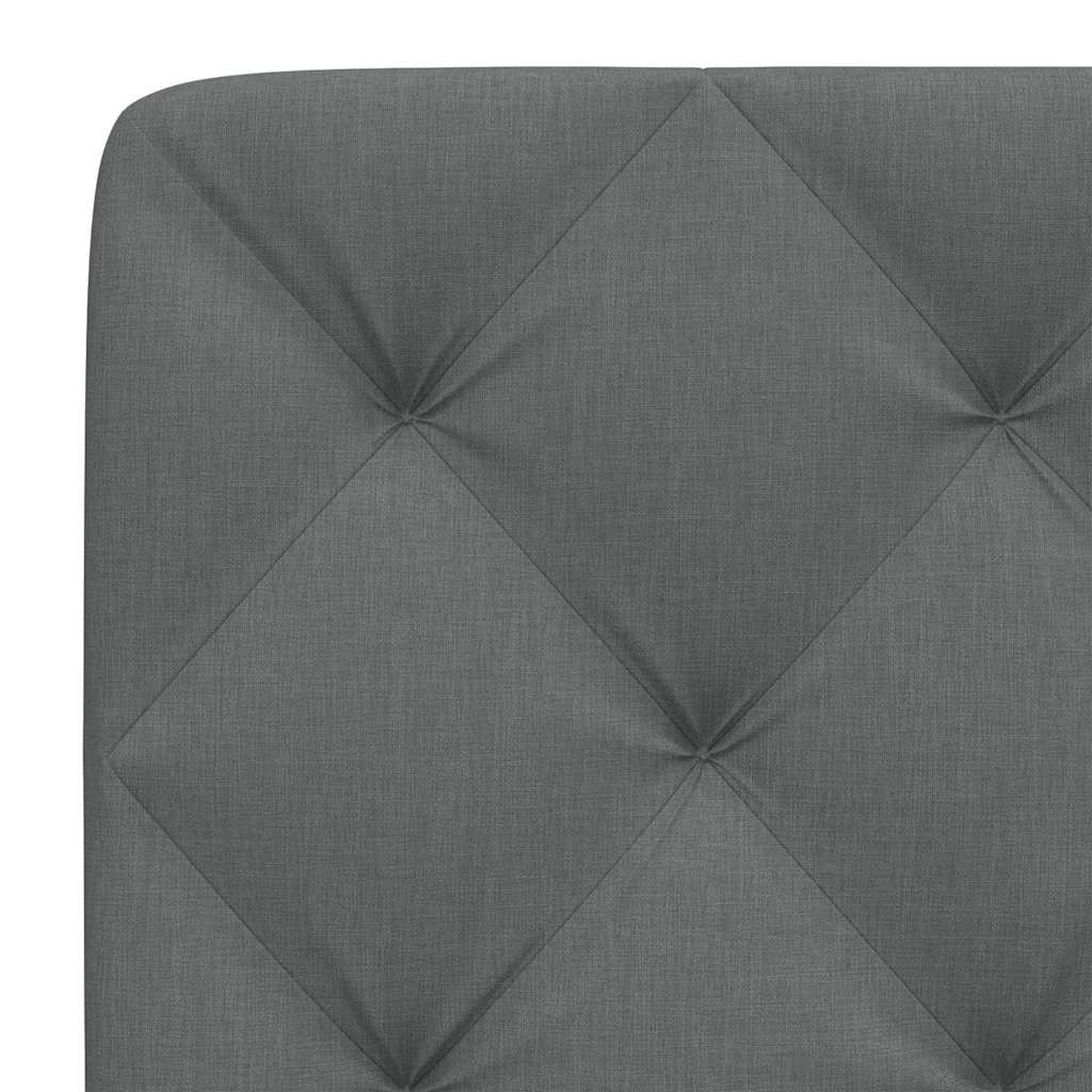 Kopfteil-Kissen Dunkelgrau 140 cm Stoff