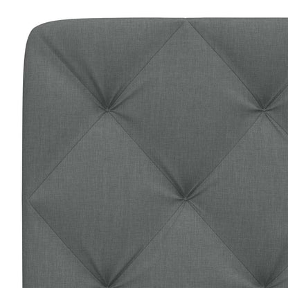 Kopfteil-Kissen Dunkelgrau 140 cm Stoff
