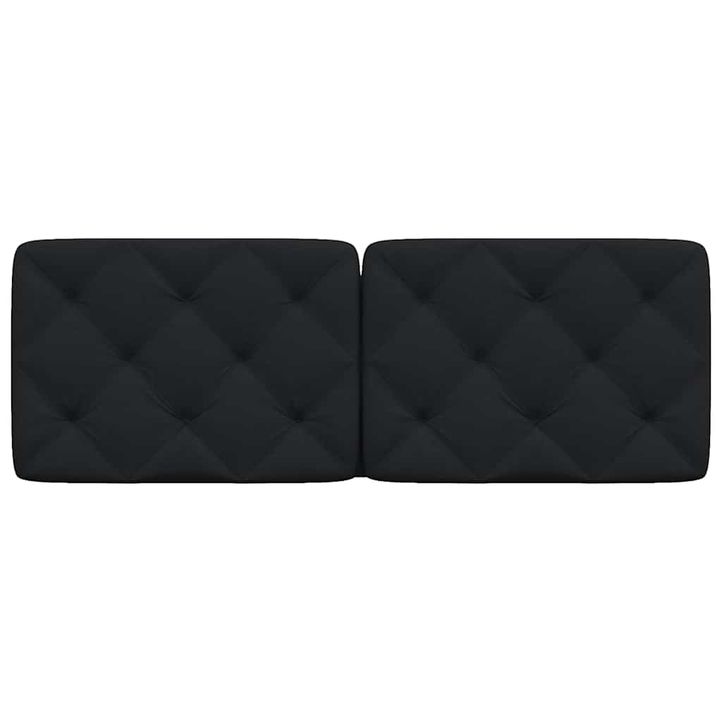 Kopfteil-Kissen Schwarz 140 cm Stoff