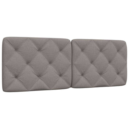 Kopfteil-Kissen Taupe 140 cm Stoff