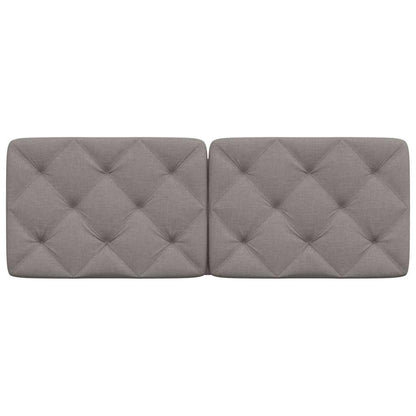 Kopfteil-Kissen Taupe 140 cm Stoff